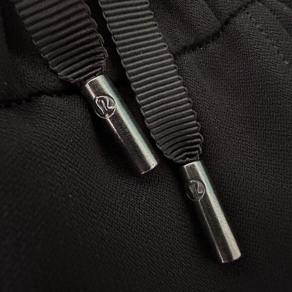 Lululemon On The Right Track Pants 4 Black Split Hem Mid Rise Relaxed Drapey - Picture 5 of 12